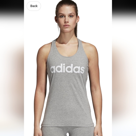 adidas Logo Tank Top in Lavender - Picture 1 of 5